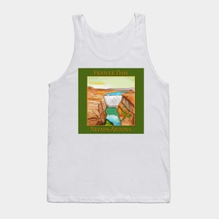 Hoover Dam on the Colorado River, on the Nevada-Arizona border Tank Top